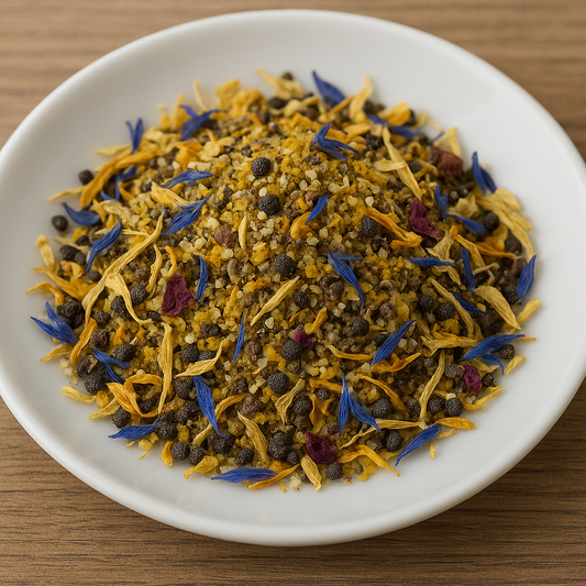 Orangen-Blütenpfeffer – fruchtig-blumige Würzzubereitung