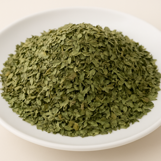 Sellerieblätter (gerebelt)
Aromatisch-würzige Blätter für Suppen, Eintöpfe und mehr